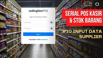 Belajar Membuat Web POS Kasir dgn PHP MySQL - Eps 10 Input Data Supplier