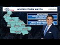 Weather Impact Alert issued this weekend due to Winter Storm Watch