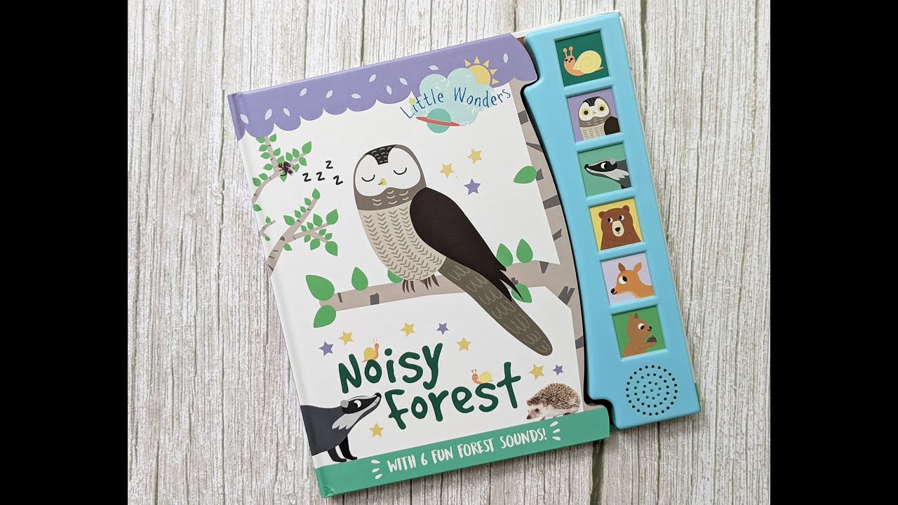 Little Wonders Noisy Forest 6 Button Sound Book - YouTube