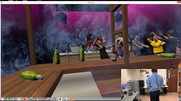 Real-time Nightclub Disaster in Collaborative Virtual Reality Environment