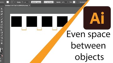 How to evenly space out objects in illustrator