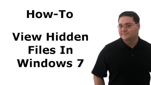 TECHProductions: View Hidden Files in Windows 7