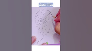 Easy Spider-Man drawing  #spiderman #spidermandrawing#short #shorts #youtubeshorts #viralvideo