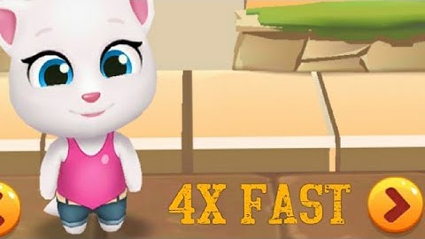 4X Fast Funny Talking Tom: Gold Run - Angela Ginger Ben Hank Tom Hero | Best Android Game @trascende