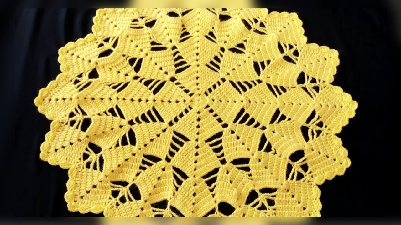 Beautiful Crochet Thalposh/Centre tablemat# nice to look easy to make#38