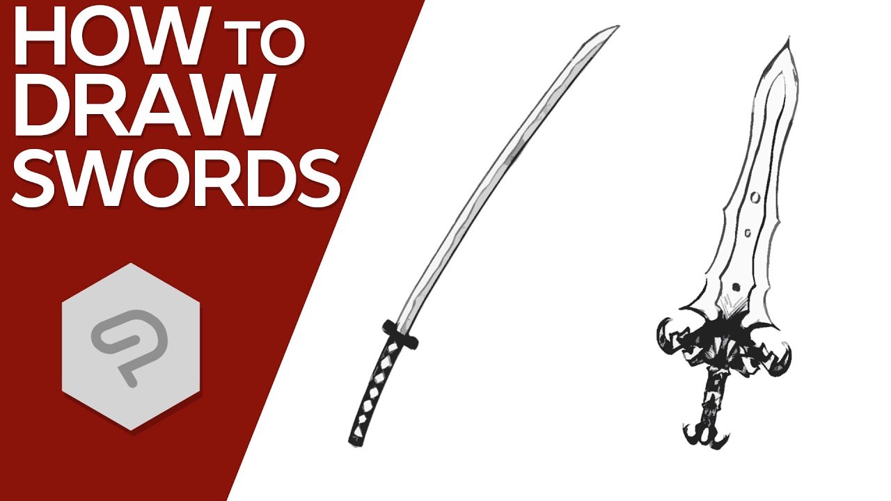 How to Draw Swords │Drawing Tutorial - YouTube