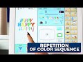 Color Sequence Repetition | Embroidery Machines Quick Tip! 🎨