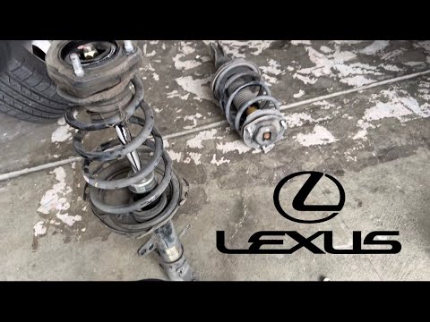 How to replace front and rear strut assembly on Lexus rx350 - YouTube