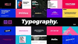 Typography Titles Pack ( MOGRT ) ▶▷ Premiere Pro Trends ◁◀