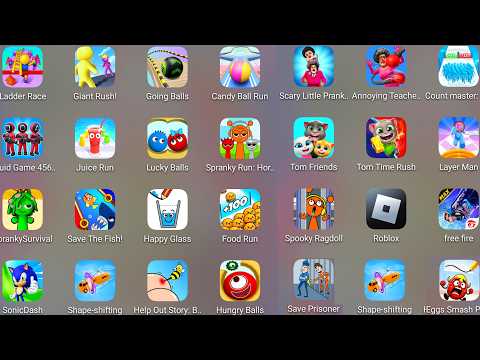 Scary Little Prankster,Relaxing Puzzle,Find The Alien,Mario Run,Number Master,Going Balls,Sonic Dash