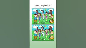 Find 7 Differences!!! #challenge #game #fun #shorts #shortvideo