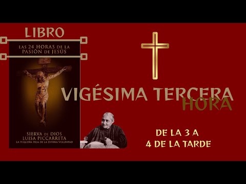 LIBRO LAS 24 HORAS D LA PASIÓN DE JESÚS D LUISA PICARRETA LA PEQUEÑA HIJA DV, VIGÉSIMATERCERA HORA.