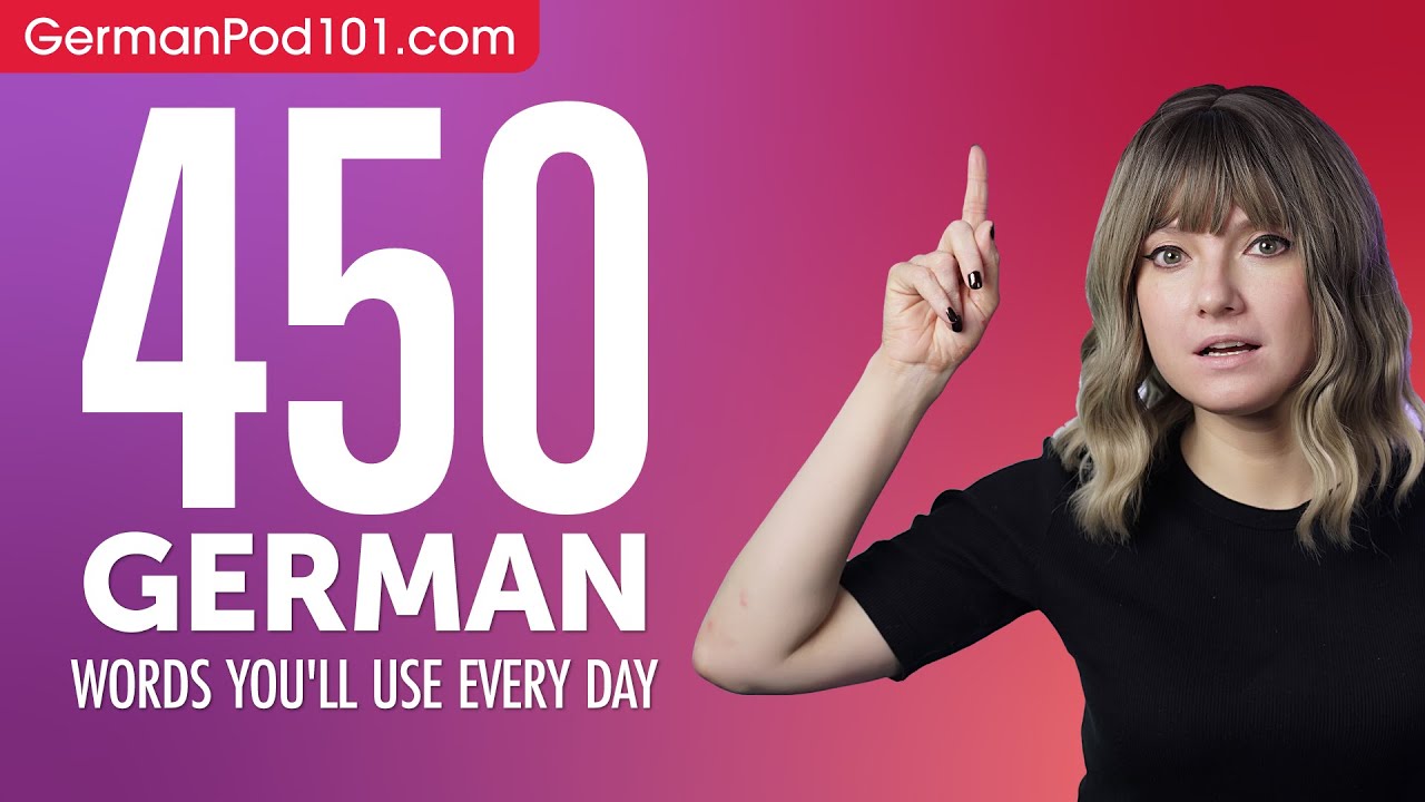 450 German Words You'll Use Every Day - Basic Vocabulary #85 - YouTube