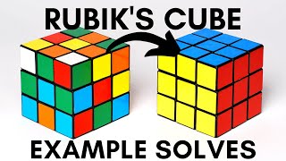 Rubik's Cube 3x3 Examples Solves (Advanced)