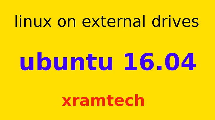 Install Ubuntu 16.04 on an external drive