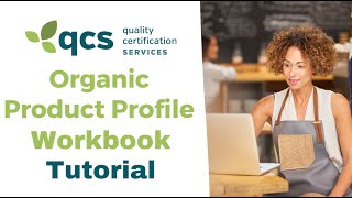 Organic Product Profile (OPP) Workbook Tutorial
