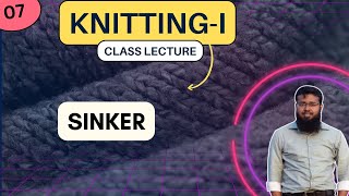 Knitting-1 (07) | Primary Knitting Elements || Sinker || (Parts and Function of Sinker in Knitting)