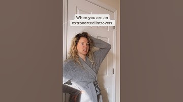 When you are an extroverted introvert #momproblems #comedy  #funny #introvert #shorts #extrovert