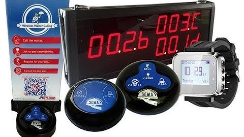 SEWA (Pro) Wireless Waiter Calling Systems for restaurants, bars, cafes