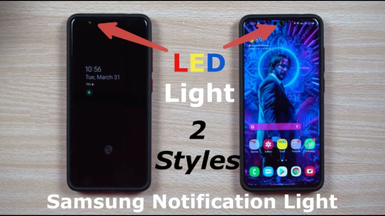 New LED Notification Light! Also Fully Customize Camera Cutout LED - Galaxy S10, Note Galaxy S20 - YouTube