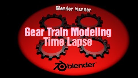 Time Lapse l Gear Train Modeling and Animation l