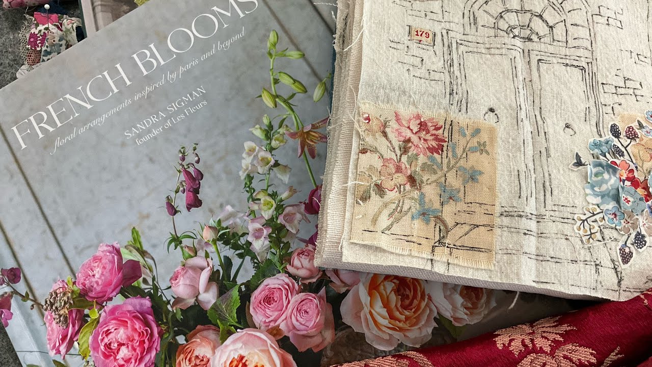 Part 8 VOL 9 TEXTILE TALES - French Flower Flash #roxyjournalofstitchery 