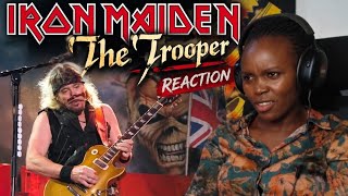 African Girl Reacts To Iron Maiden - The Trooper Live Performance
