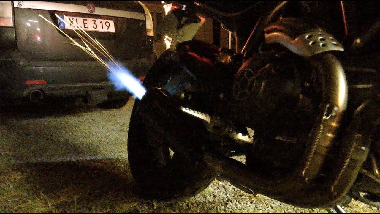 Ducati Scrambler Spitting Flames Through Exhaust YouTube