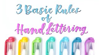 3 Basic Hand Lettering Rules for Beginners to Improve your Hand Lettering Fonts