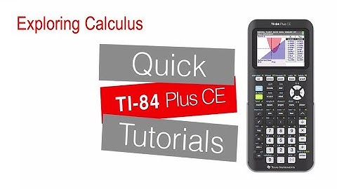 Exploring Calculus – Part 2 | TI-84 Plus CE | Getting Started Series - Further Learning