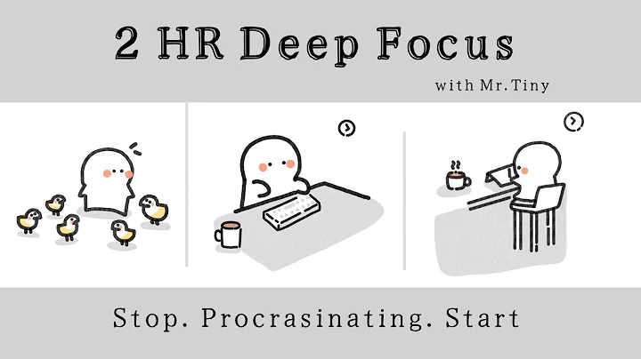 2 HOUR DEEP WORK SESSION | Focus music, pomodoro 50-10