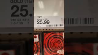 Itzy Gold cd tag found in Target