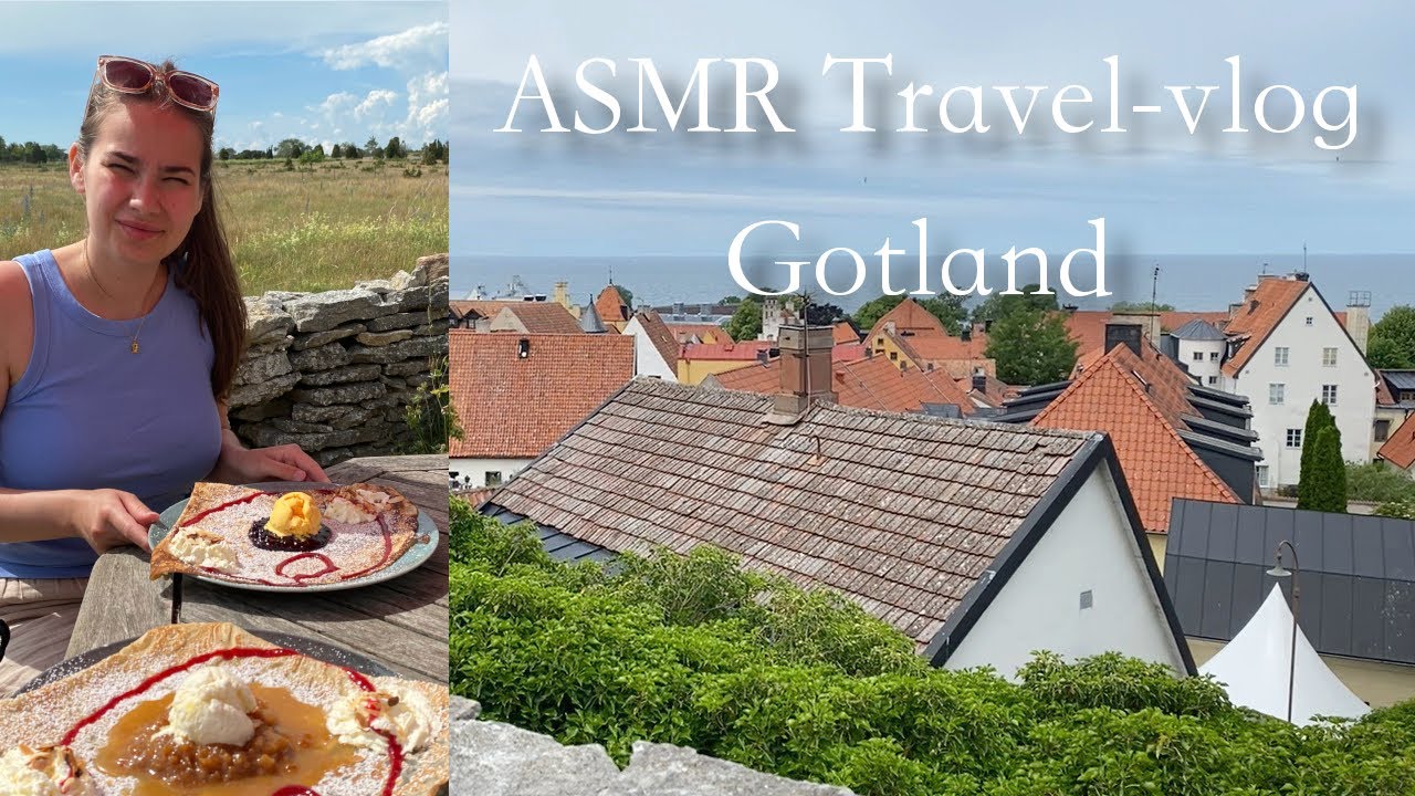 ASMR Gotland Travel Vlog (Whispered Voice-Over)