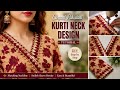 Beautiful V Neck Design Cutting &amp; Stitching Tutorial | Latest Stylish Neck Design for Kurti ✨