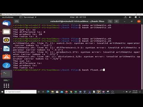 Scientific Computing Lesson 8 (Arithmetic Operations in Bash)