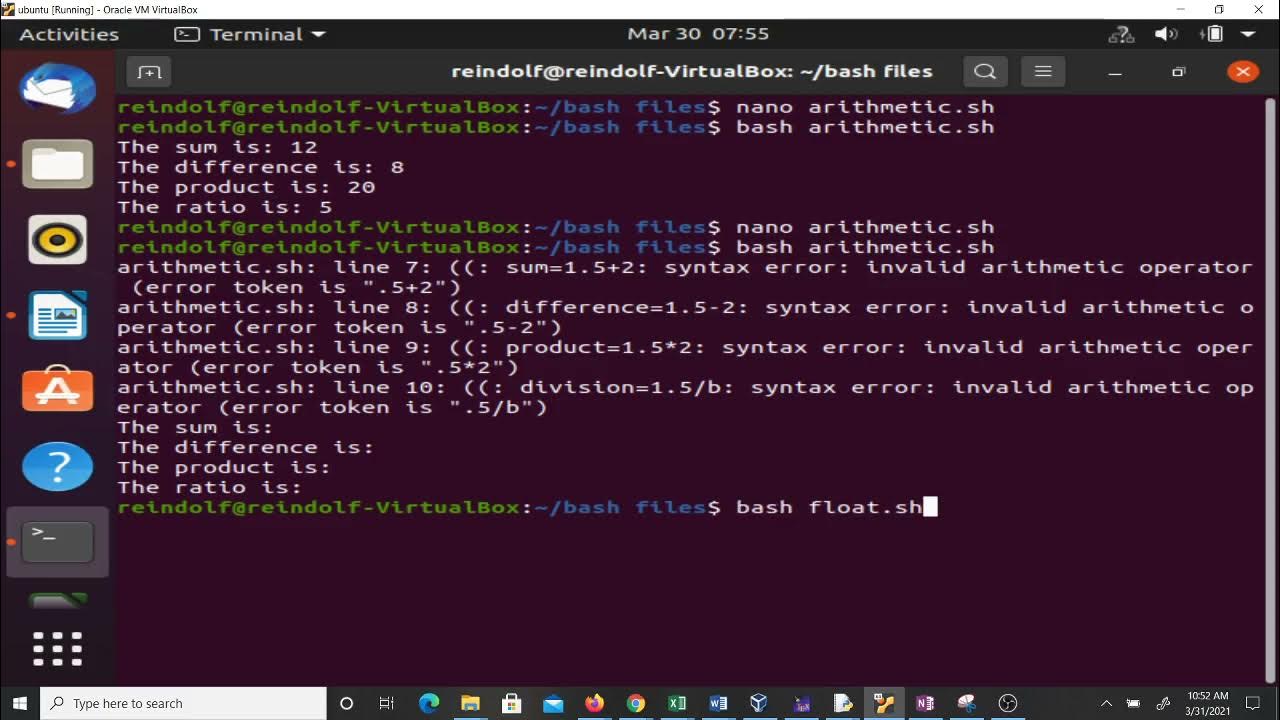 Scientific Computing Lesson 8 (Arithmetic Operations in Bash) YouTube