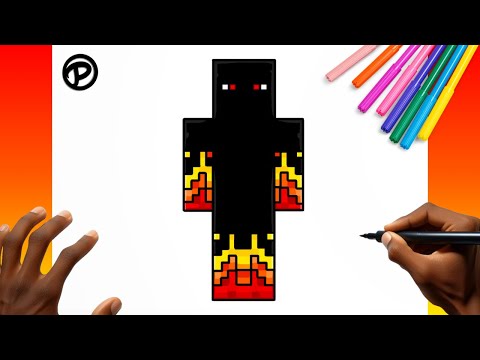 Como desenhar o Athos do Minecraft Passo a passo