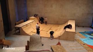 Boarder X – Building the Mini Ramp Time Lapse
