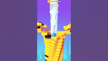 Stack Bounce Gameplay Level 117 - Satisfying Games- Android Gameplay