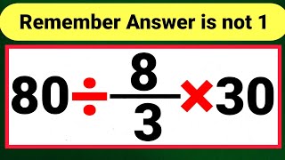 Are you Smarter Than 90% Of People | Simplify PEMDAS BOMDAS Rules 