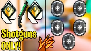 Valorant: 2 Radiant Shotgun ONLY VS 5 Irons Players!  Who Wins?