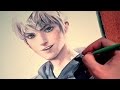 Digital art in watercolor  jack frost by sakimichan  part 1