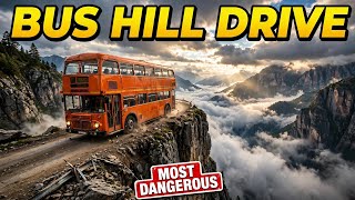 BUS HILL DRIVE - Most Dangerous Road 😱 Double Decker Bus | Bus Wala Game screenshot 2