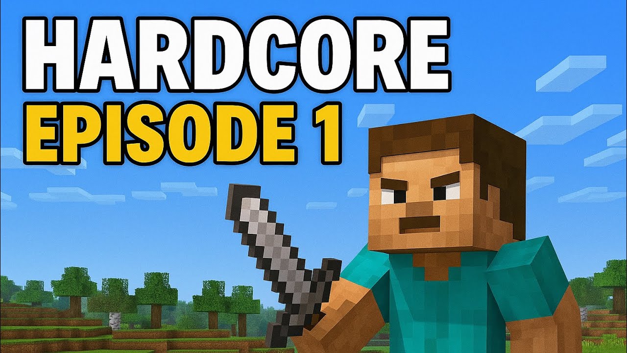 Minecraft Hardcore episode 1 – Can I Survive Day One? 💀 - YouTube