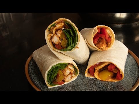 How to make Chicken Pepper wraps - Food with Chetna