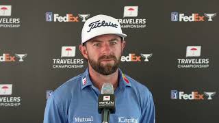 Cameron Young Shoots 8 Birdies with Dad on the Bag | Travelers Round 1