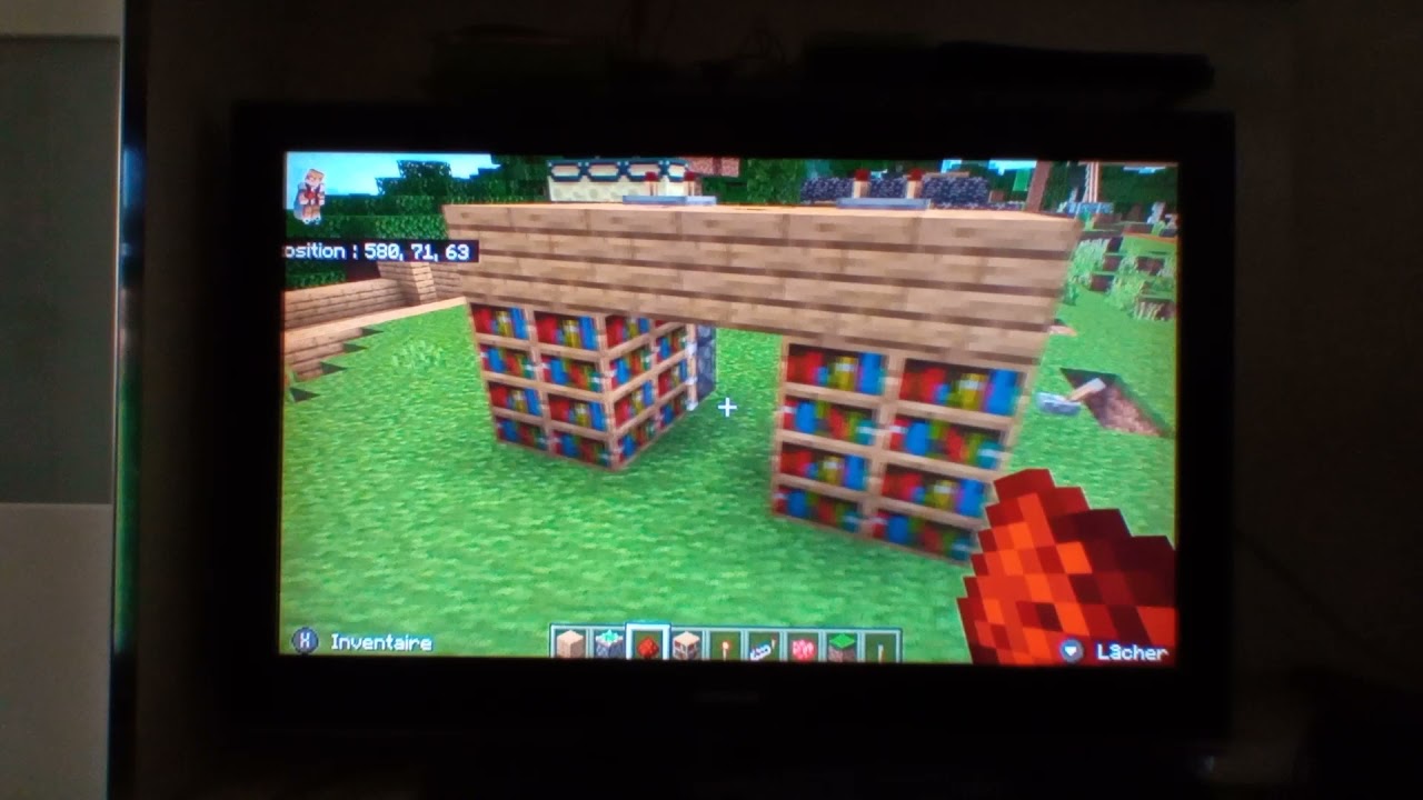comment construire un passage secret avec une bibliothèque Minecraft