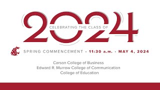 Spring 2024 11:30 a.m. Commencement screenshot 2