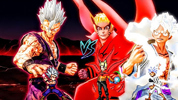 Gohan Beast V2 OP VS Baryon Naruto V3 OP & TC Luffy OP Buff (all form) in Jump Force Mugen