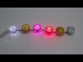 S-24CS Backlit Solid Color Carnival Lights, Strobing Lighting Effect at Random Same Color